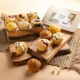 thumbnail image 1 of Dulcet Gift Baskets Muffins Assortment Thinking of You Tin, Fresh and Delicious Cranberry, Corn, Blueberry and Banana Flavors, Ideal for Desserts, Breakfasts For Men and Women With Prime Delivery, 1 of 7