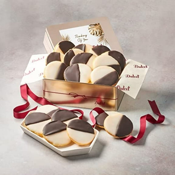 Dulcet Gift Baskets NY Style Black & White Cookies Favorite Thinking Of You Gift Tin