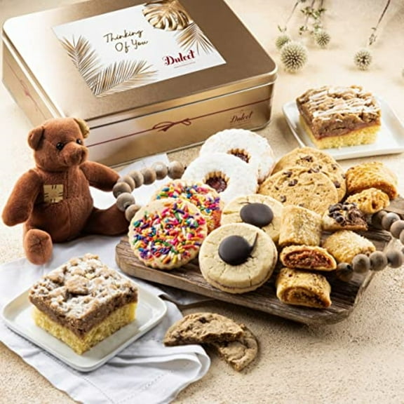 Dulcet Gift Baskets Thinking of You Deluxe Bakery Mix of Assorted Cookies and Pastries