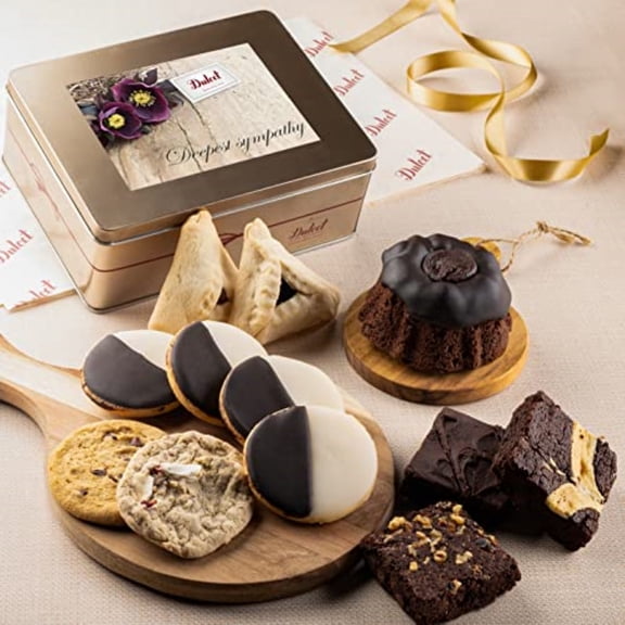 Dulcet Gift Baskets Thinking of You Sympathy, Classic Baked Goods Snack Gourmet Gift
