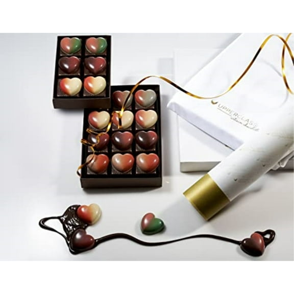Dulcet  Rich Heart Shape Chocolate Gift Box Gourmet, for Birthdays Holidays Him & Her Chocolate Box Delivery, Mom Grandma Daughter Son Gourmet Prime Chocolate Gift Set.