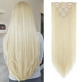 thumbnail image 1 of Dulchany 7PCS Clip in Hair Extensions Hair Silky Straight Clip on Hair Extensions, 1 of 6