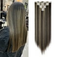 thumbnail image 1 of Dulchany 7PCS Clip in Hair Extensions Hair Silky Straight Clip on Hair Extensions, 1 of 6