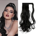 thumbnail image 1 of Dulchany Curly Ponytail Extension 18 Inch Heat Resistant Synthetic Natural Wavy Hairpiece Wrap Around Pony Tail Hair Extensions, 1 of 7