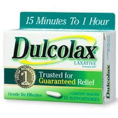Dulcolax Suppositories, Medicated Laxative, 10 mg, Comfort Shaped - 16 suppositories