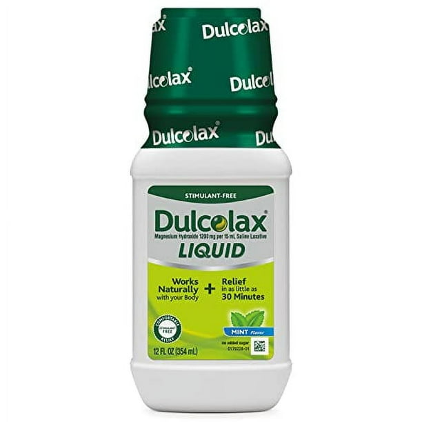 Dulcolax Liquid Laxative, Stimulant Free Laxative for Comfortable
