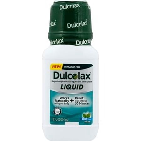 Dulcolax Saline Laxative Liquid Mint Flavor 12 Oz by Dulcolax (Pack of 2)