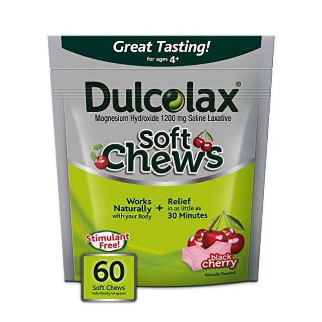Dulcolax Soft Chews Saline Laxative Gentle Constipation Relief