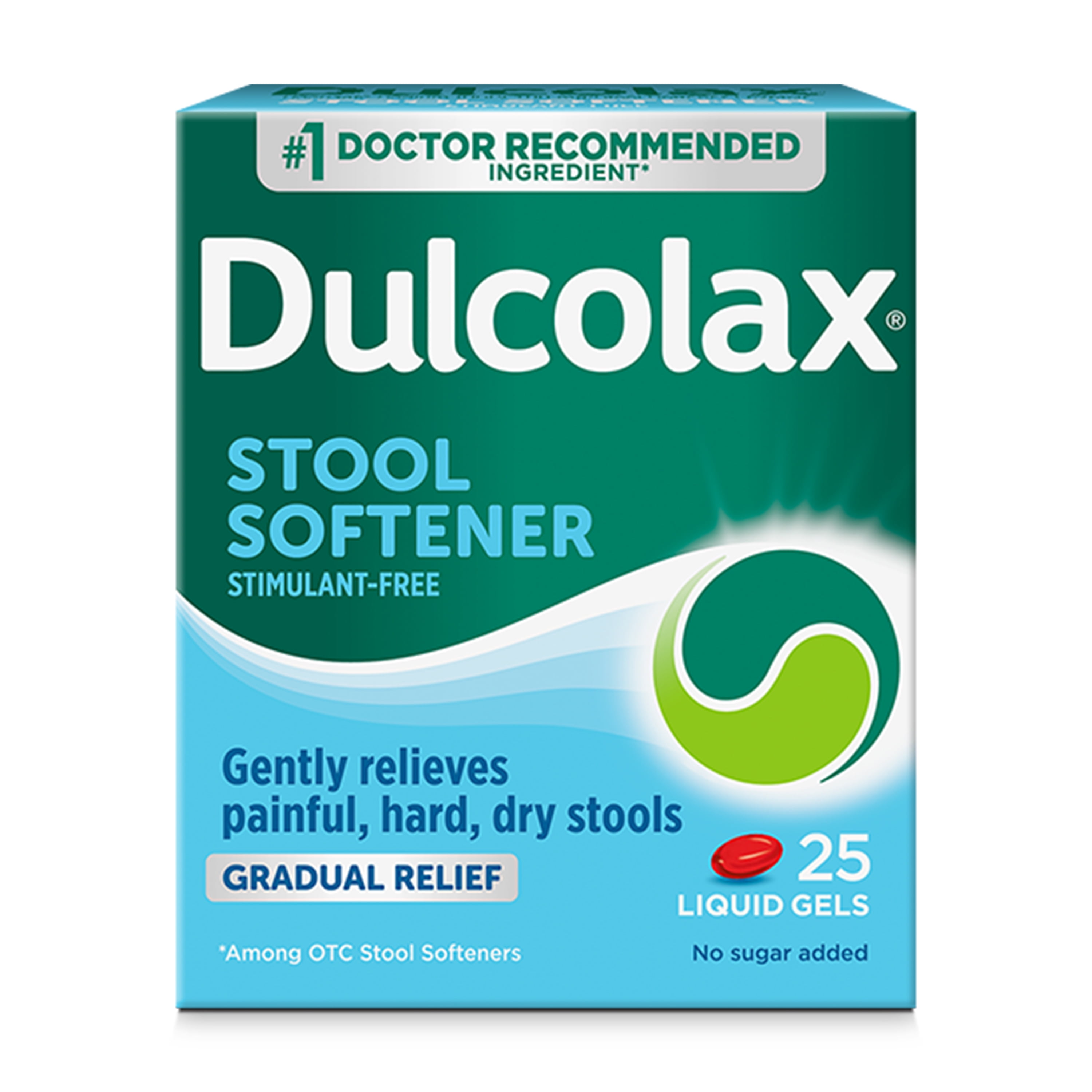 Dulcolax Docusate Sodium Laxative Liquid Gel Pills, StimulantFree