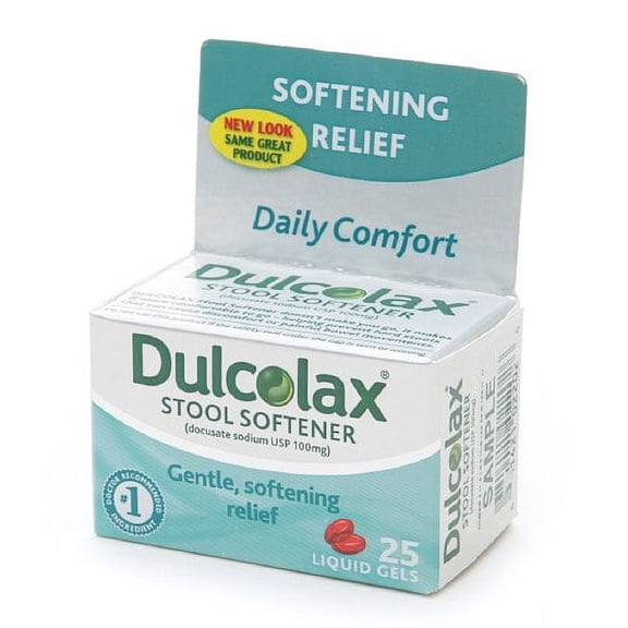 Dulcolax Stool Softener Liquid Gels 25 Liquid Gels Each
