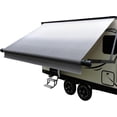 thumbnail image 1 of Dulepax RV Awning Fabric Replacement-20'(19'2" Fabric) Heavy Duty 16 oz Waterproof Vinyl Fabric for All Travel Trailer Camper Awning,Gradient Gray, 1 of 7