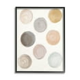 thumbnail image 1 of Dull Paint Circles Quilted Beige Linen Backdrop Abstract Painting Framed Art Print Wall Art, 1 of 5