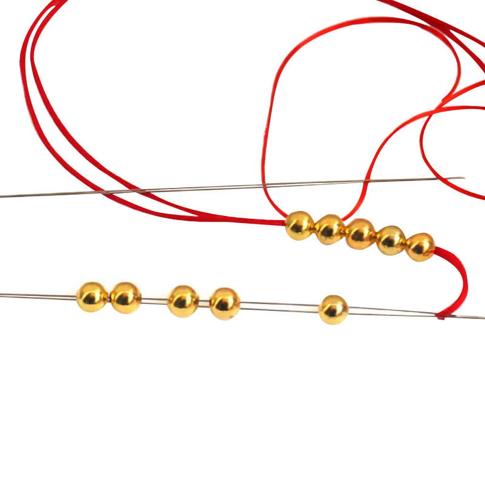 Dull Sier Big Eye Curved Beading Ndles Special For Beads And Pearls String Cord Threading Easy Making Tools G2Z4