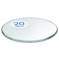 thumbnail image 1 of Dulles Glass 20" Round Table Top 3/8" Thick, Pencil Polished Tempered Glass for Indoor Dining or Outdoor Patio, 11 Pounds, 1 of 7