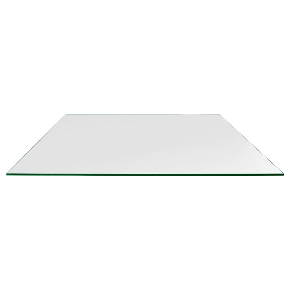 Dulles Glass 24 X 48 Rectangle Glass Table Top Tempered 14 Thick Flat Polished Glass 8440