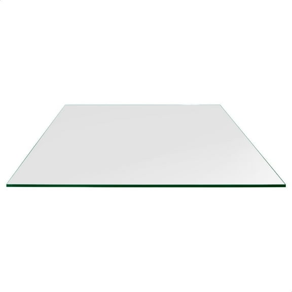 Dulles Glass 24"x36" Rectangle Table Top 1/4" Thick, Flat Polished Tempered Glass for Indoor Dining or Outdoor Patio, 18 Pounds