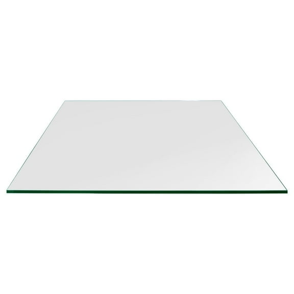 Dulles Glass 36"x48" Rectangle Table Top 1/4" Thick, Flat Polished Tempered Glass for Indoor Dining or Outdoor Patio, 36 Pounds