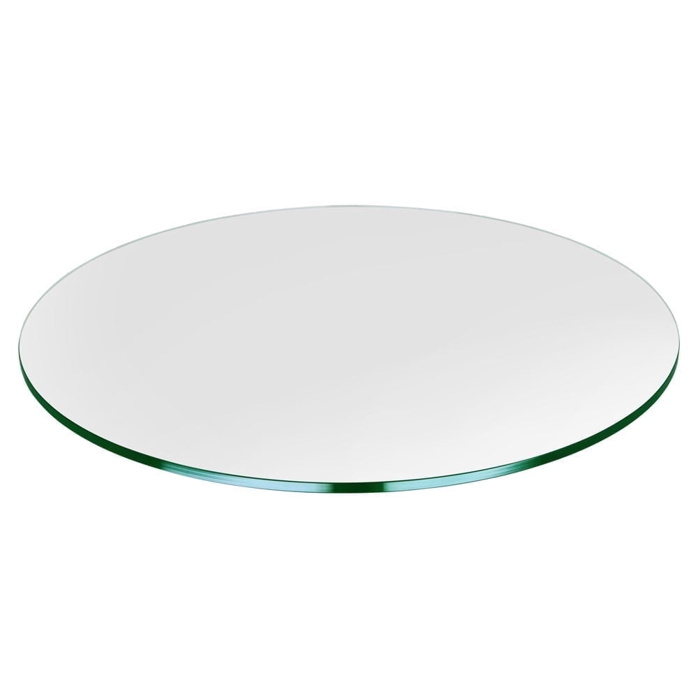 Dulles Glass 40-Inch Round Tempered Glass Table Top, 1/4