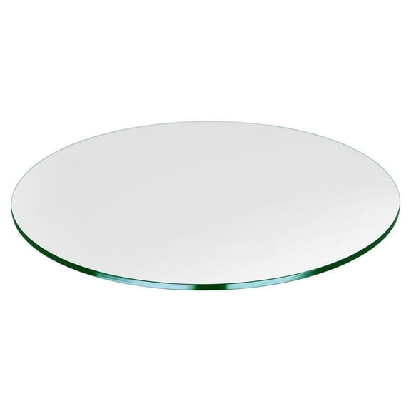 Dulles Glass 47" Round Table Top 1/4" Thick, Flat Polished Tempered Glass for Indoor Dining or Outdoor Patio, 36 Pounds