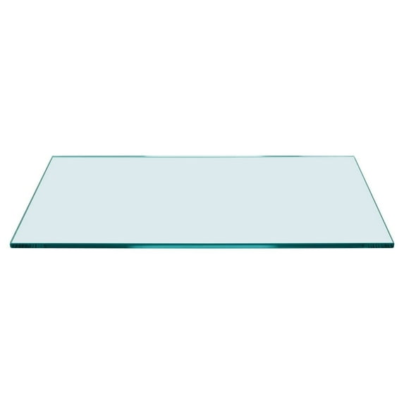 Dulles Glass 6" x 18" Rectangle Floating Glass Shelf - Shelf Only - Tempered - 1/4" Thick - Flat Polished