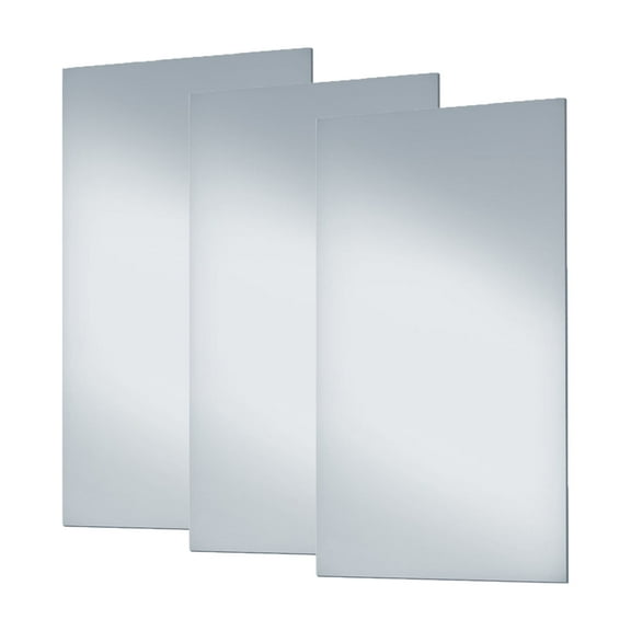 Dulles Glass 36" x 72" Rectangle Gym Mirror, Low Iron Mirasafe, 4-Layer Glass, 3Pcs