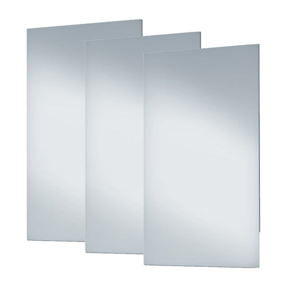 Dulles Glass 48" x 60" Rectangle Gym Mirror Pack, Low Iron Mirasafe, 4-Layer Glass, 3Pcs