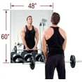 thumbnail image 1 of Dulles Glass 48" x 60" Rectangle Gym Mirror, Low Iron Mirasafe, 4-Layer Glass, 5Pcs, 1 of 11
