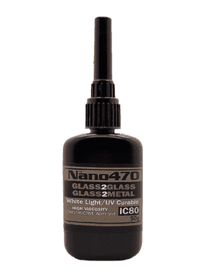 Dulles Glass Nano 470 - Glass to Glass - Decorative -20g - Quick Cure Weight Bearing Strength