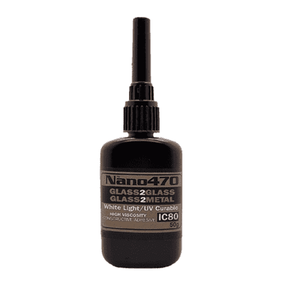 Dulles Glass Nano 470 - Glass to Glass - Decorative -20g - Quick Cure Weight Bearing Strength