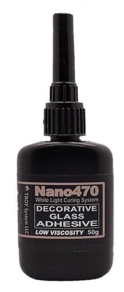 Dulles Glass Nano 470 - Glass to Glass - Decorative -50g - Quick Cure Weight Bearing Strength