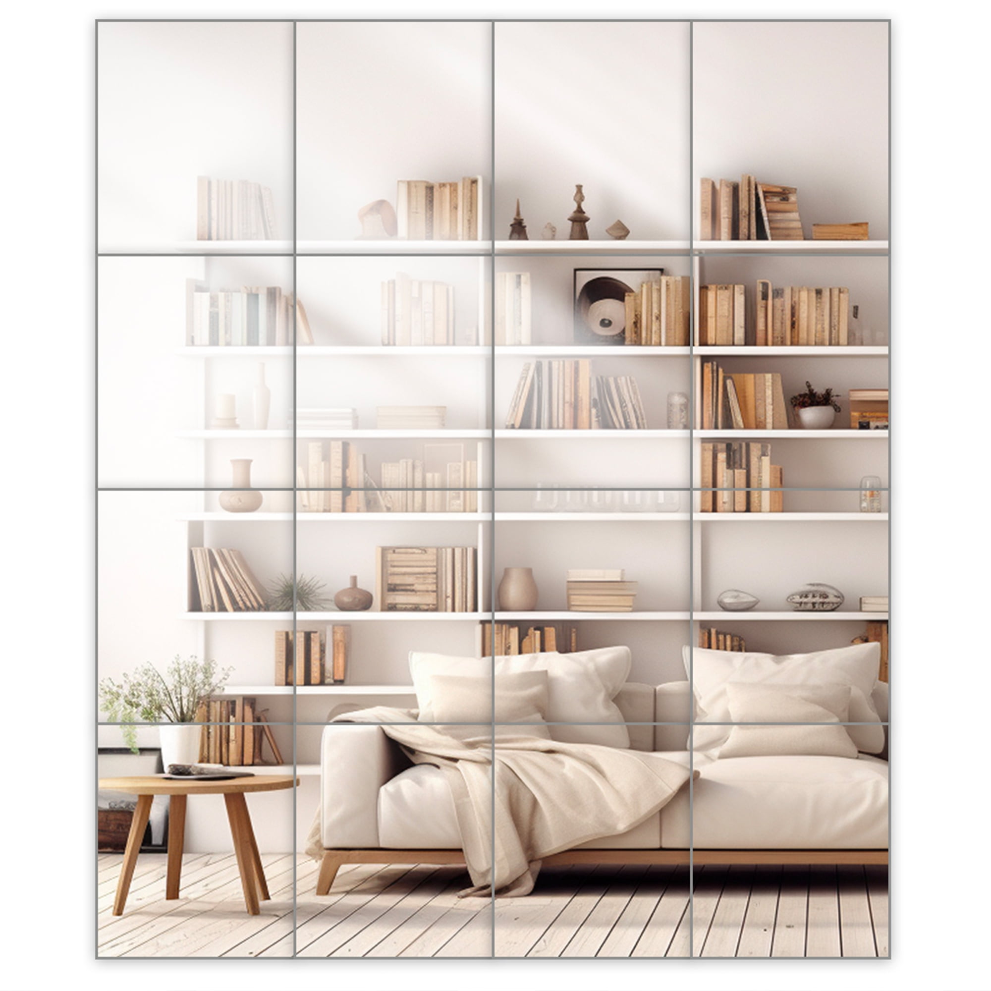 Modern Frameless Rectangular Full Length Glass Mirror Tiles