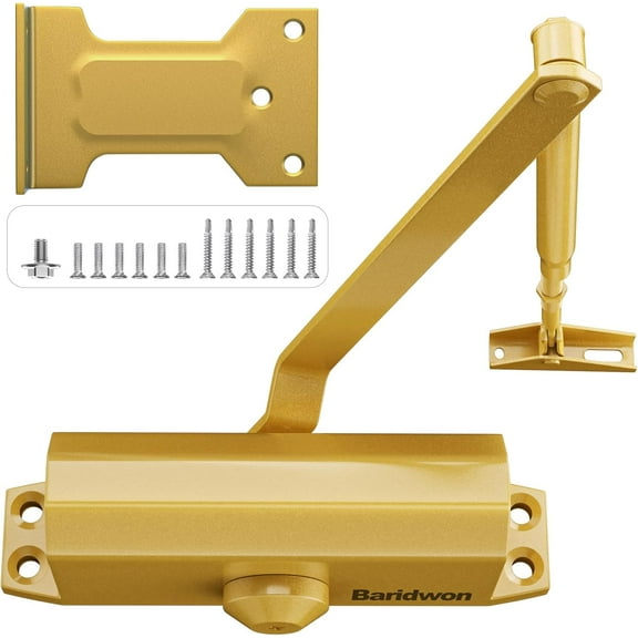 Dullgolden Door Closure System, Residential Soft-Closing, Small Size (Apartment Friendly), Quick Install