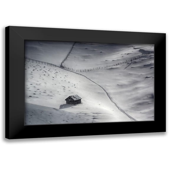 Dulu 14x11 Black Modern Framed Museum Art Print Titled - Winter Light