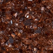 Duluth Forge 1/4 in. Premium Reflective Copper Fire Glass - 10 lb. Bag Fire Pit Glass - Model# 14RCOGM