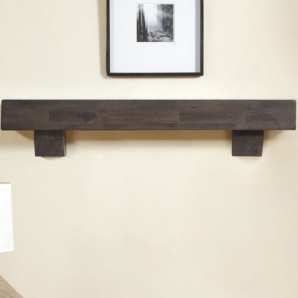 Duluth 60Inch Fireplace Shelf Mantel With Corbels Chocolate