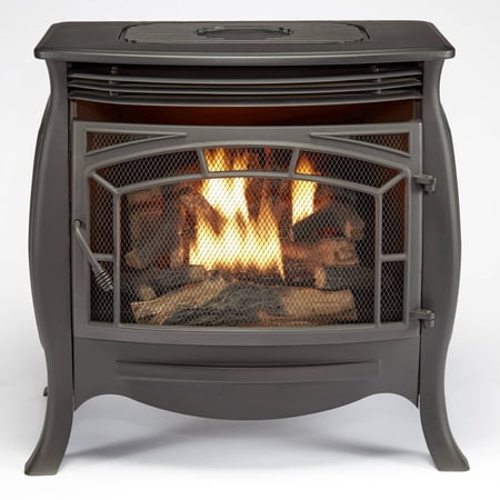 Duluth Forge Dual Fuel V/F Gas Stove -26,000 BTU, Remote Control, Matte Black Finish-Model#FDSR25