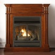 Duluth Forge Dual Fuel Vent Less Gas Fireplace with Mantel 32,000BTU Remote Control Autumn Spice Model-DFS-400R-1AT