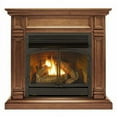 Duluth Dual Fuel Ventless Fireplace, 32K BTU, Remote, Toasted