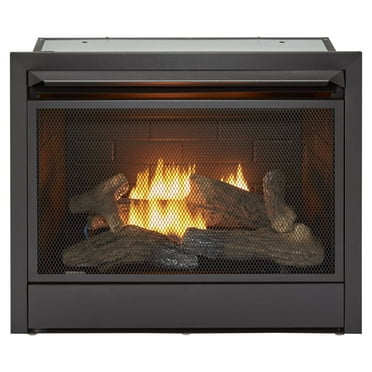 Duluth Forge Dual Fuel Vent less Gas Fireplace Insert - 26,000 BTU, T-Stat Control - Model# FDF300T