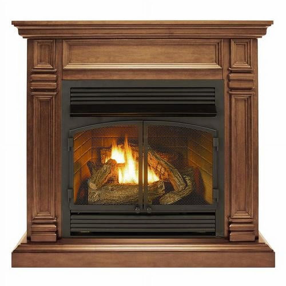 Duluth Dual Fuel Vent less Gas Fireplace With Mantel 32,000BTU T