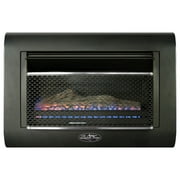 Duluth Forge Dual Fuel Vent less Linear Wall Gas Fireplace With Log - 26,000 BTU, T-Stat Control - Model# DF300L