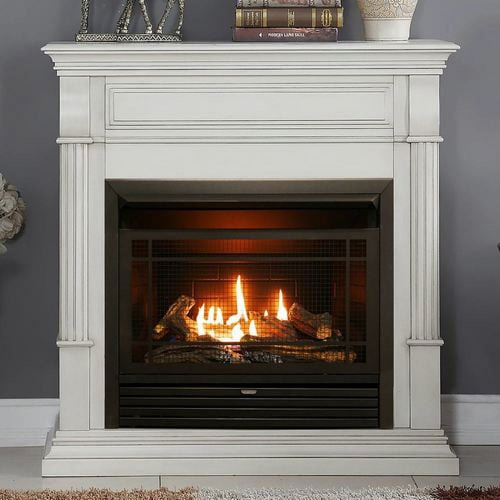 https://www.walmart.com/ip/Duluth-Forge-Dual-Fuel-Ventless-Gas-Fireplace-26-000-BTU-T-Stat-Control-Antique-White-Finish/812628489
