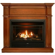 Duluth Forge Dual Fuel Ventless Gas Fireplace - 26,000 BTU, T-Stat Control, Apple Spice Finish, Model DFS-300T-3AS