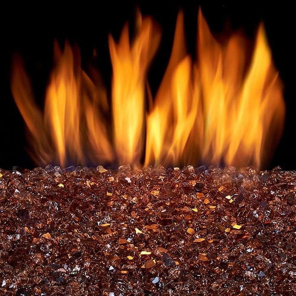 Aurora 24" Brown Glass Burner Kit with Natural Gas