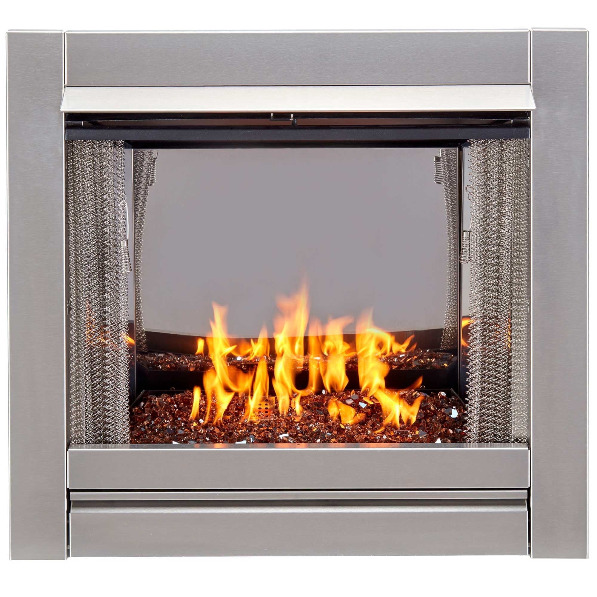 Duluth Forge Ventless Stainless Gas Fireplace Insert - Thumbnail 2