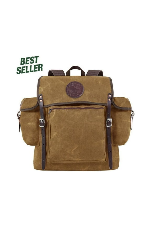 32 Liter Capacity Wax Khaki Canvas Rambler Backpack