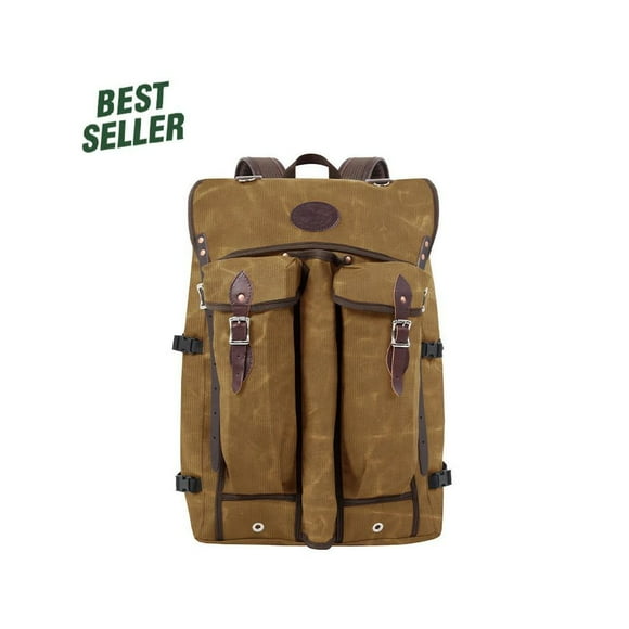 57 Liter Capacity Wax Khaki Canvas Bushcrafter Backpack