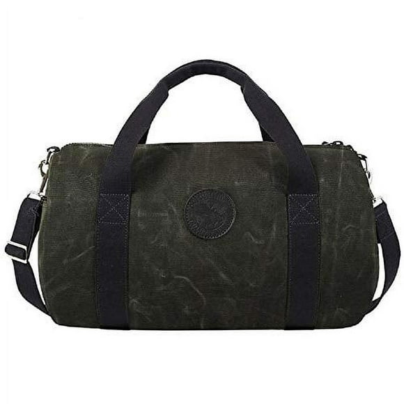 T-727-WAX_OD Round Duffel W/Zip Wax Olive Drab