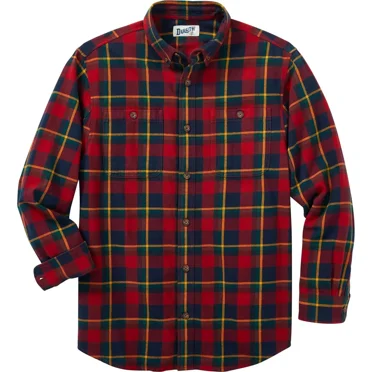 Duluth Trading Co Free Swingin Flannel Shirt Mens Relaxed Size 2XL