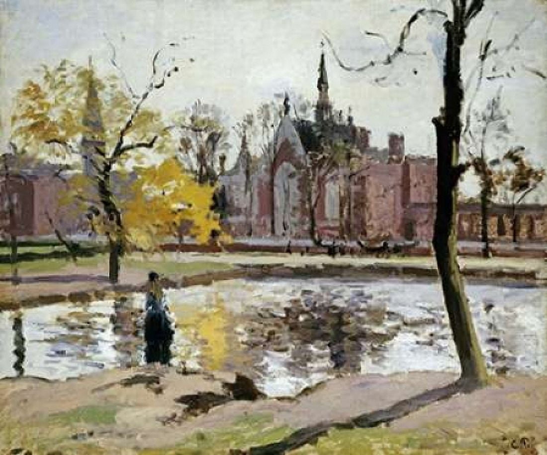 Dulwich College London Canvas Art - Camille Pissarro (24 x 24)